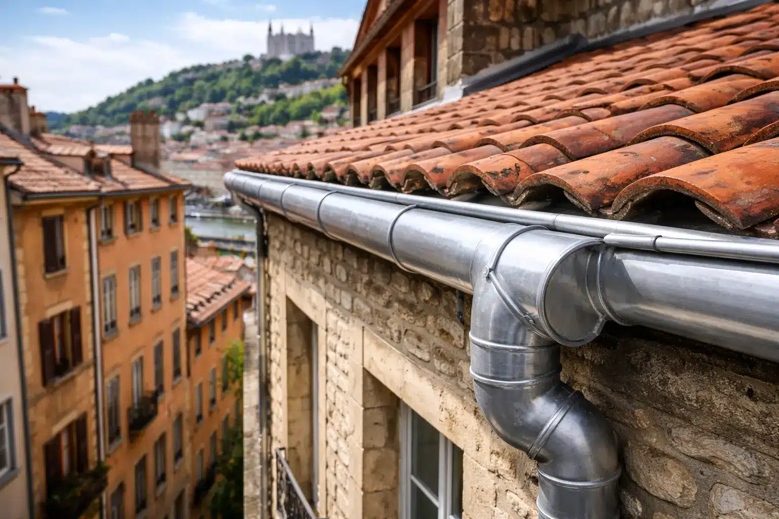 gouttiere aluminium Lyon maison toiture