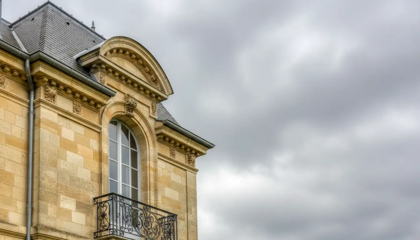 gouttiere zinc Bordeaux maison pierre de taille