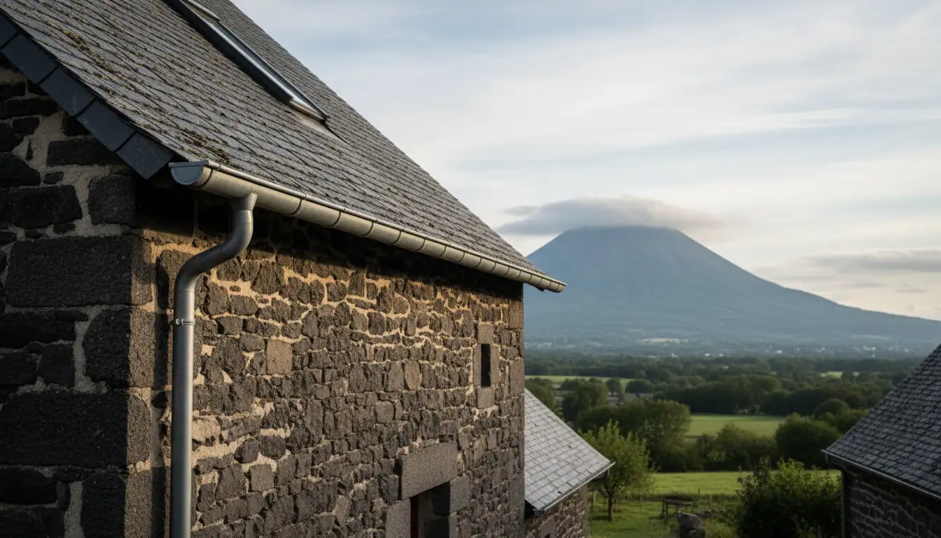 gouttiere aluminium Clermont-Ferrand maison pierre lave auvergne