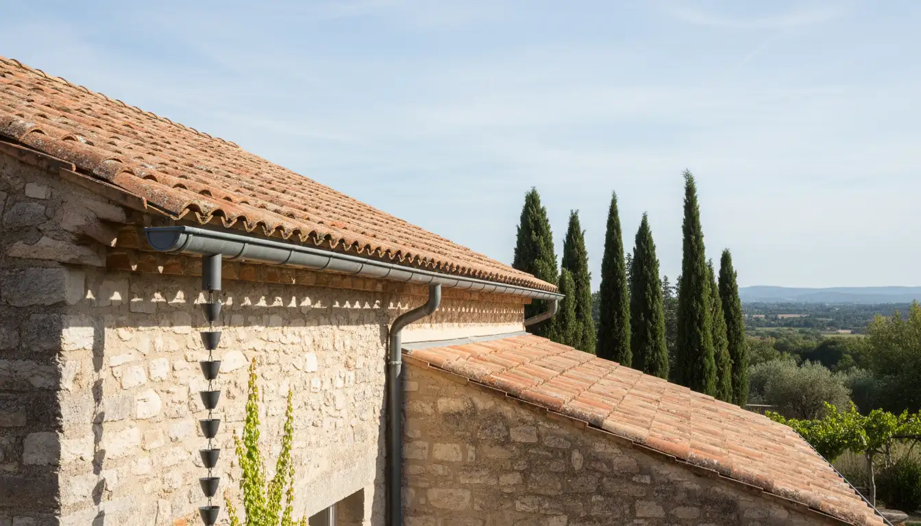 gouttiere aluminium Montpellier villa languedoc herault