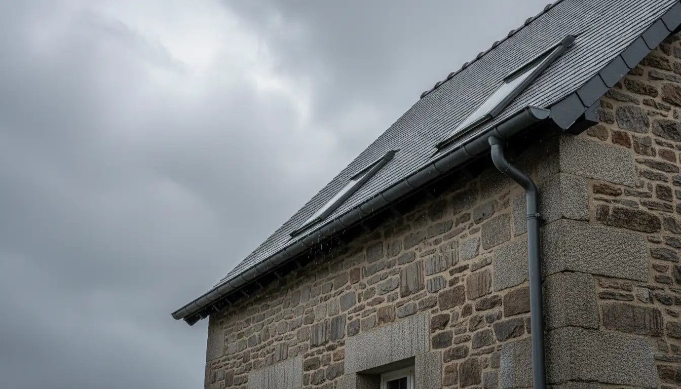 gouttiere aluminium Rennes maison granite breton